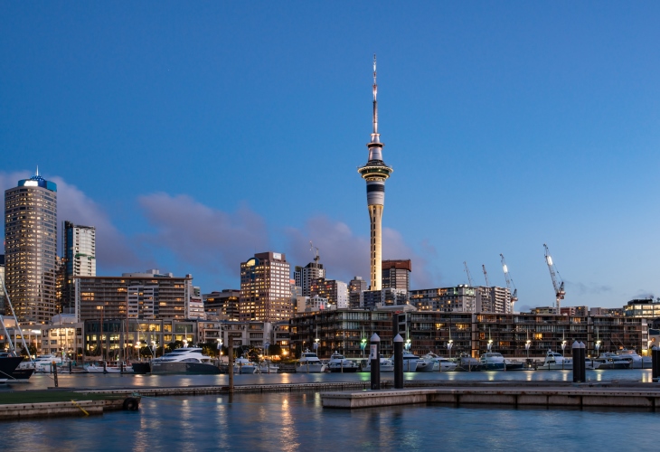 Auckland -New Zealand-sky-tower-Viaduct-Harbour